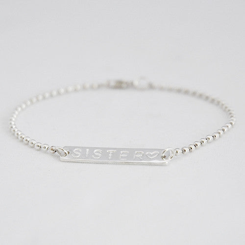 Engraved Charm - Tekstplaatje Armband