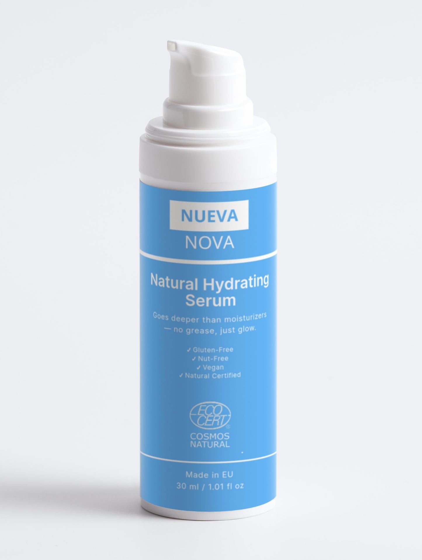 Hydraterend Serum voor Gevoelige Huid – Vegan, Natuurlijk Gecertificeerd, Parfumvrij, 30ml