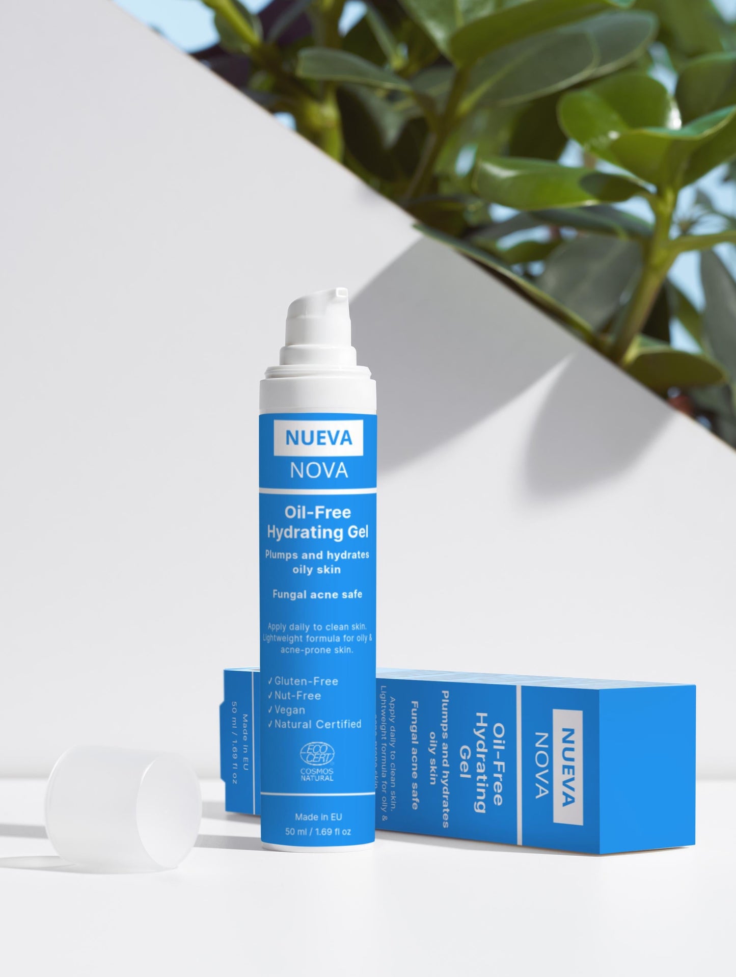 Fungal Acne Safe Hydraterende Gel Zonder Olie – Voor Vette & Acnegevoelige Huid | Vegan, 50ml