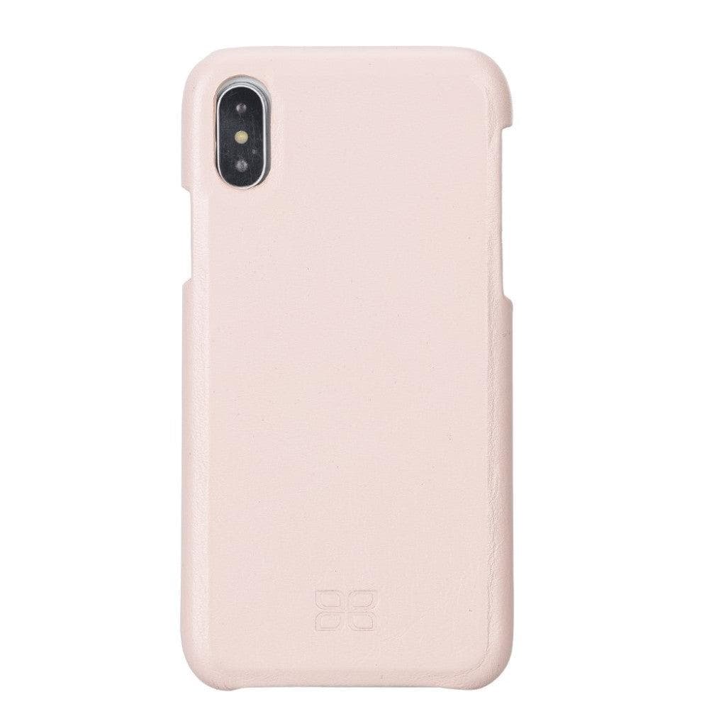 Full Leather Covered Back Cover for Apple iPhone X Series-13