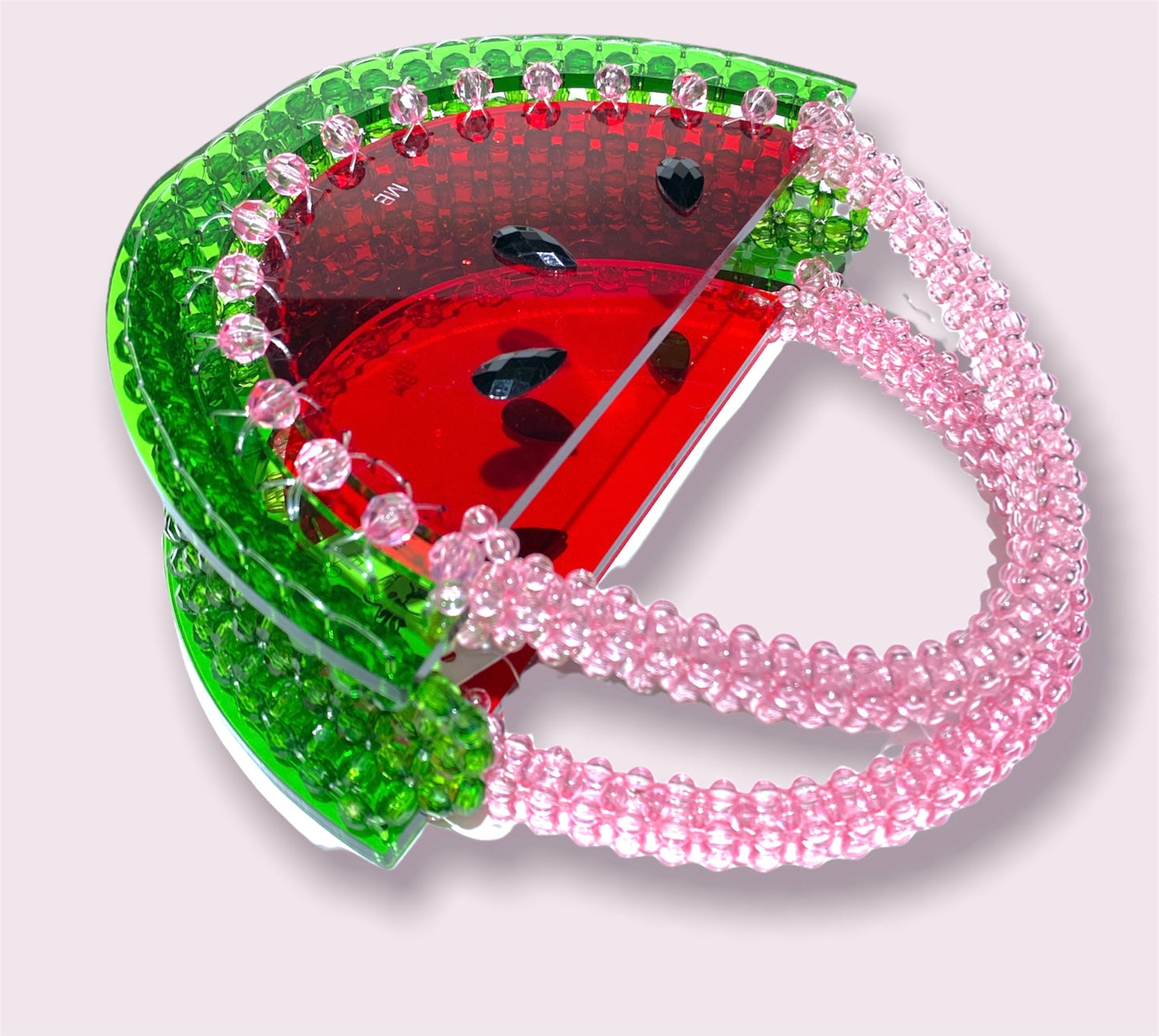 Beautify watermelon handbag beaded acrylic bag-3