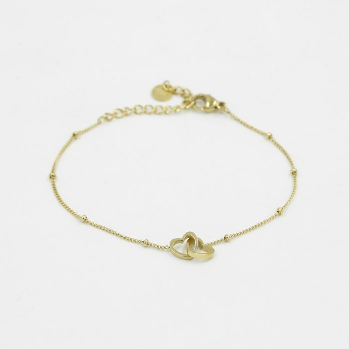 Forever Together - Armband met Hartjes in Goud