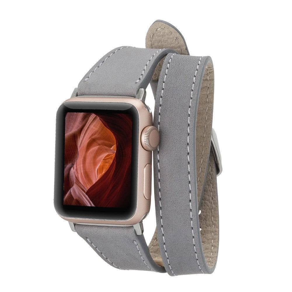 Leeds Double Tour Slim Apple Watch Leather Straps-5
