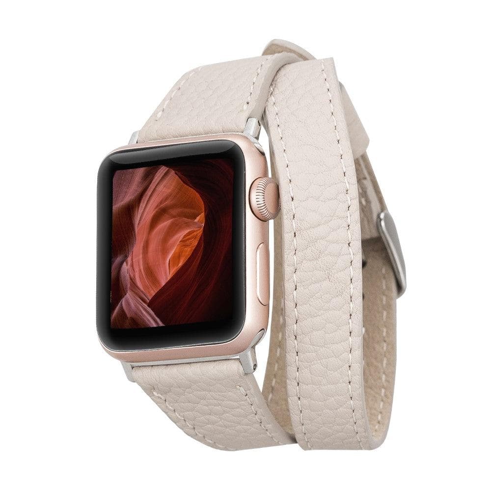 Leeds Double Tour Slim Apple Watch Leather Straps-6