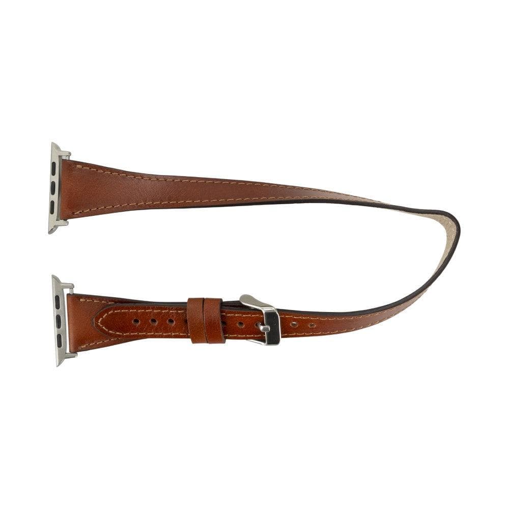 Leeds Double Tour Slim Apple Watch Leather Straps-2
