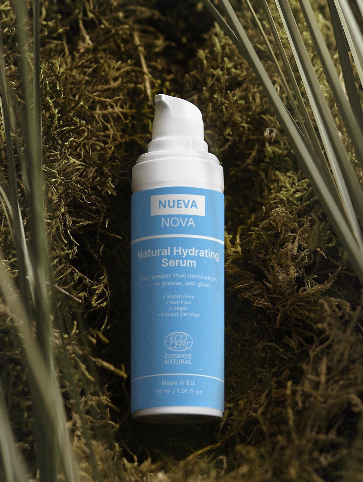 Hydraterend Serum voor Gevoelige Huid – Vegan, Natuurlijk Gecertificeerd, Parfumvrij, 30ml