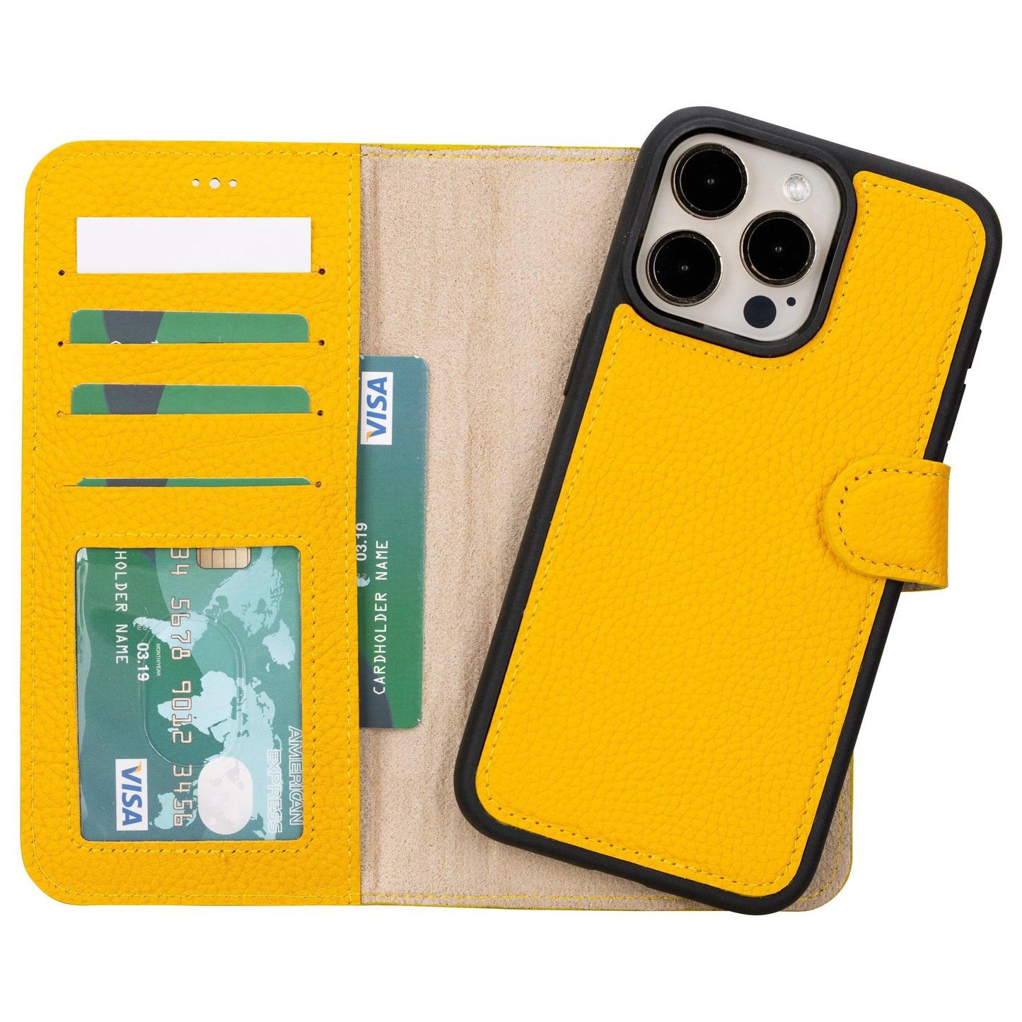 Magic iPhone 16 Pro Max Detachable Genuine Leather Case-6