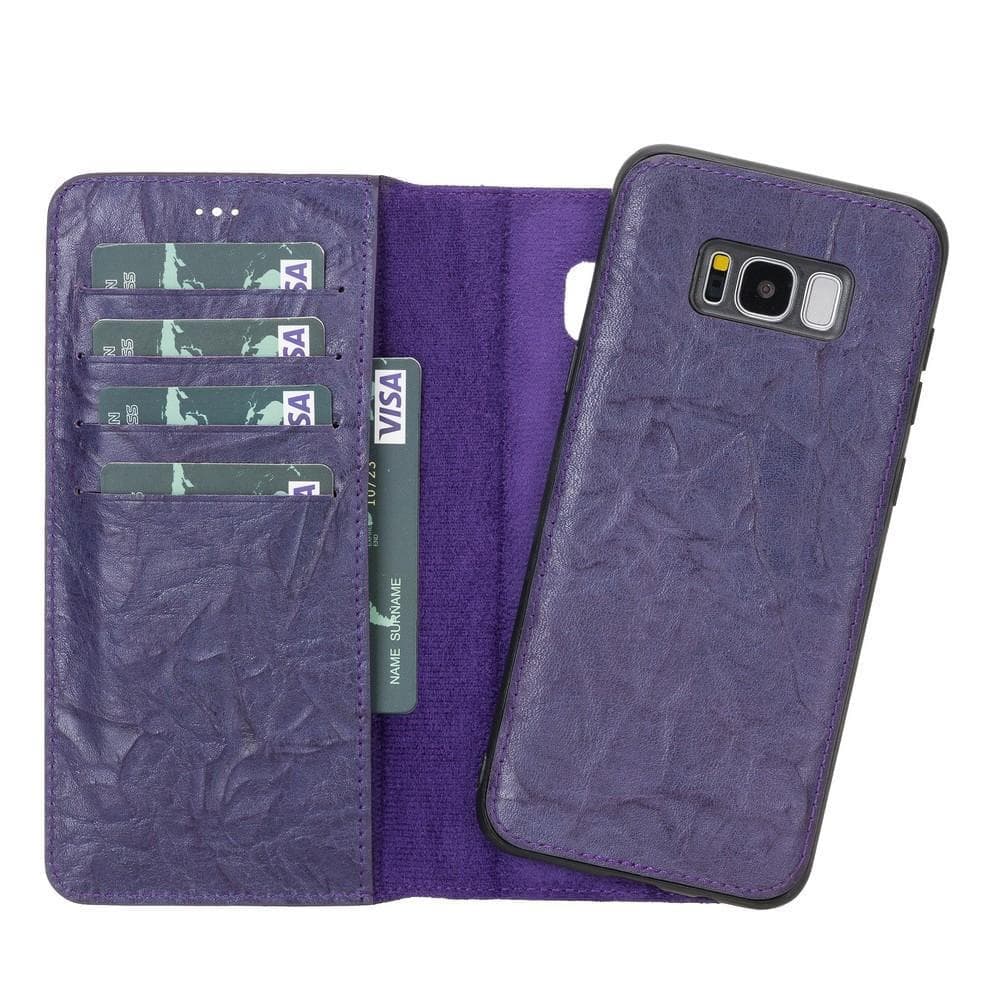 Magic Samsung Series Detachable Genuine Leather Wallet Case - MW-1