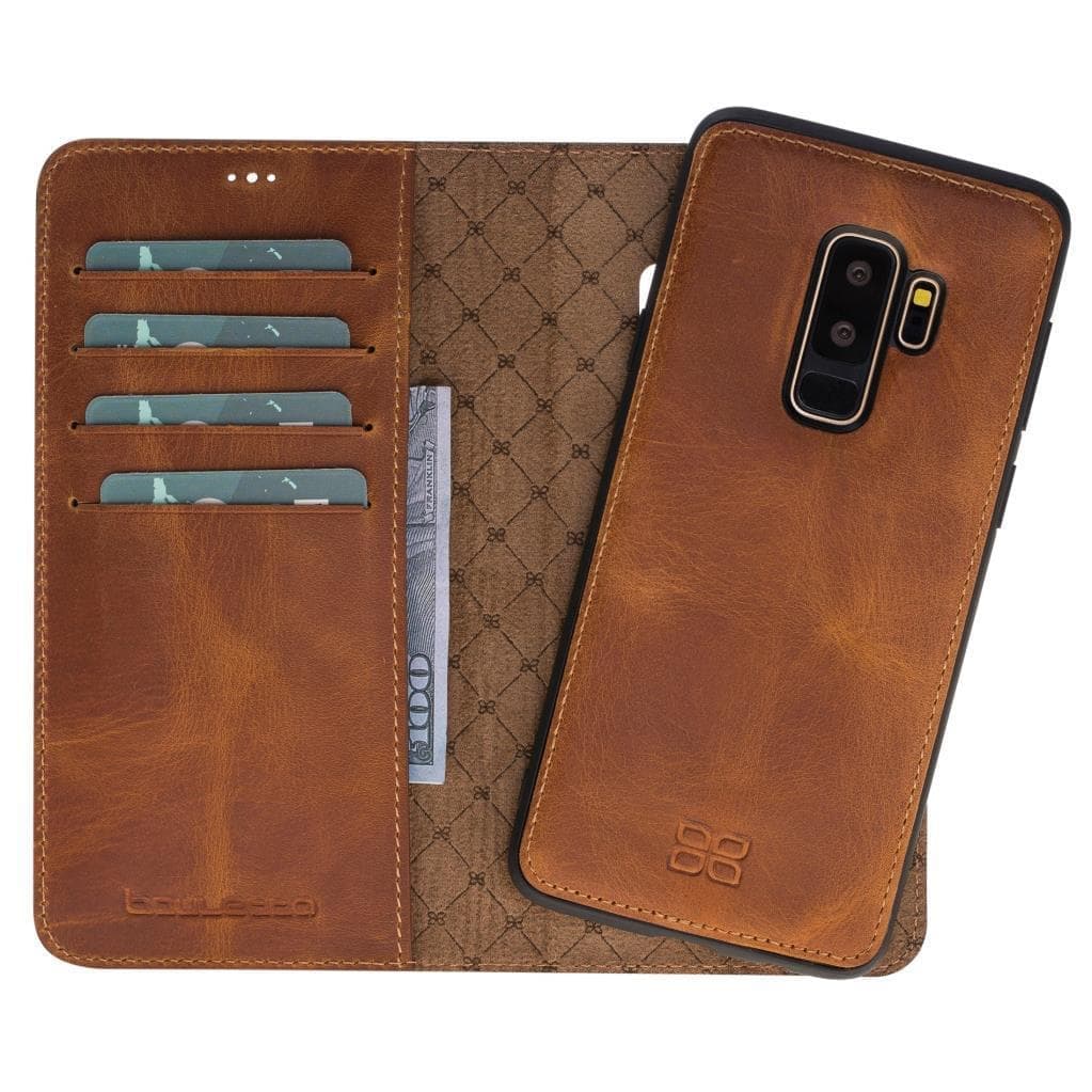 Magic Samsung Series Detachable Genuine Leather Wallet Case - MW-1
