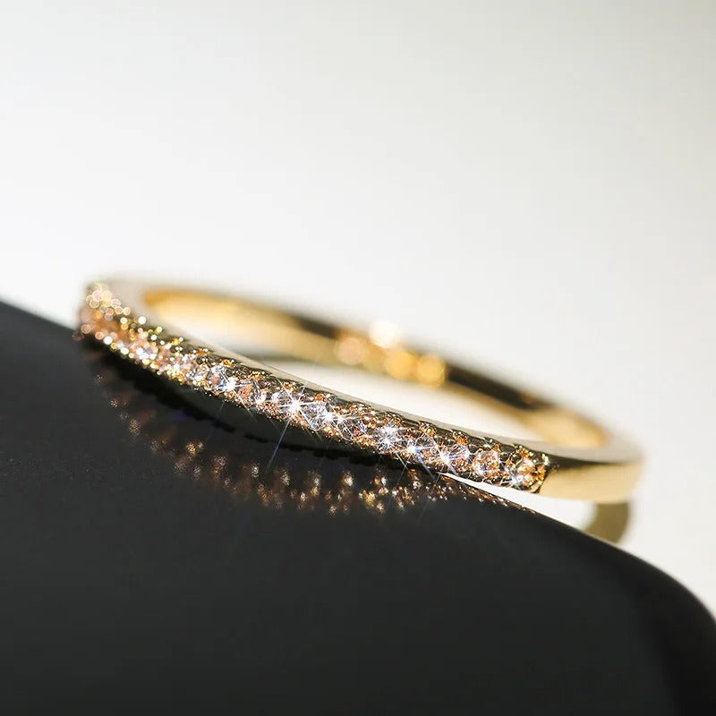 Elegante Minimalistische Dunne Ringen voor Vrouwen - Stralende Cubic Zirconia van ChicThin