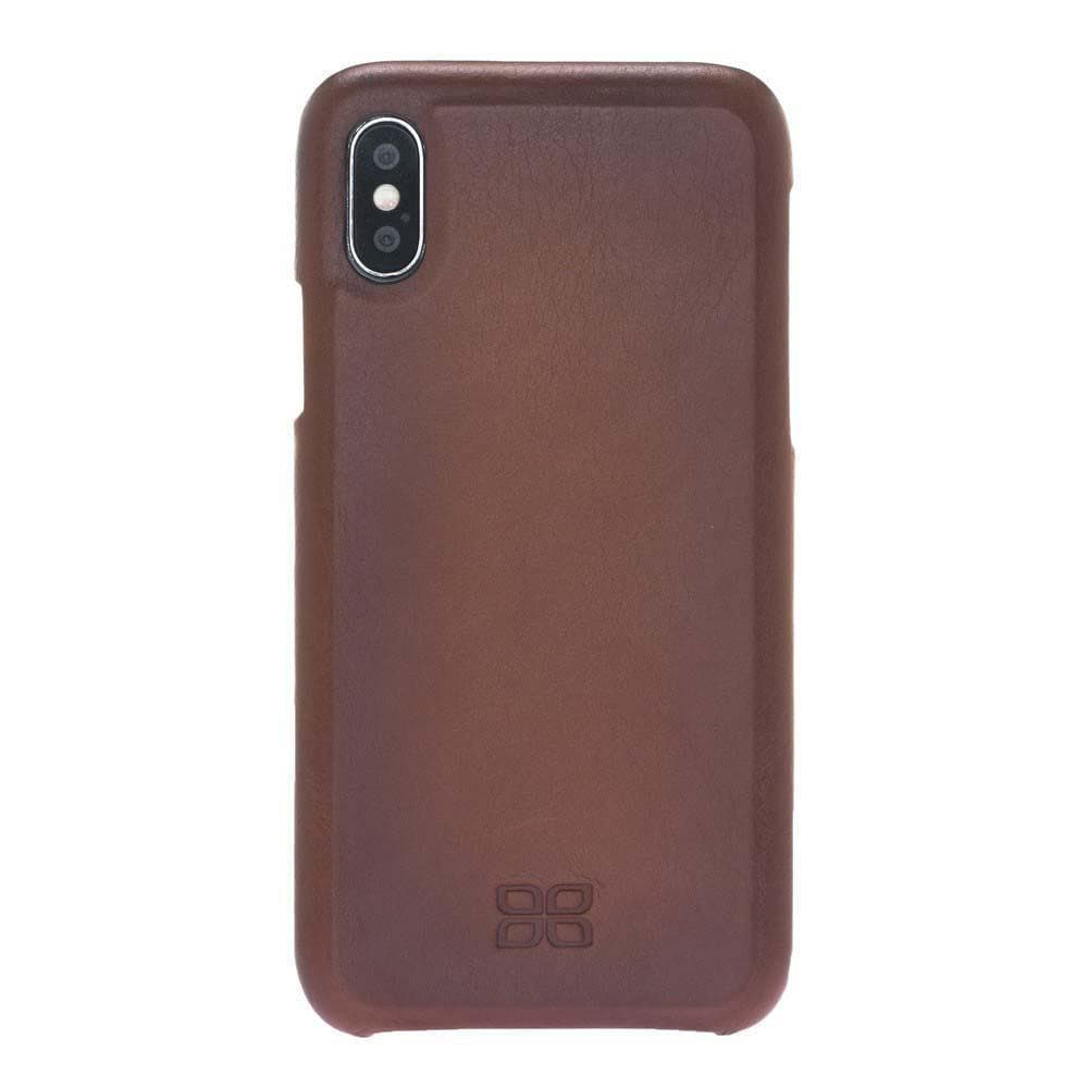 Full Leather Covered Back Cover for Apple iPhone X Series-10