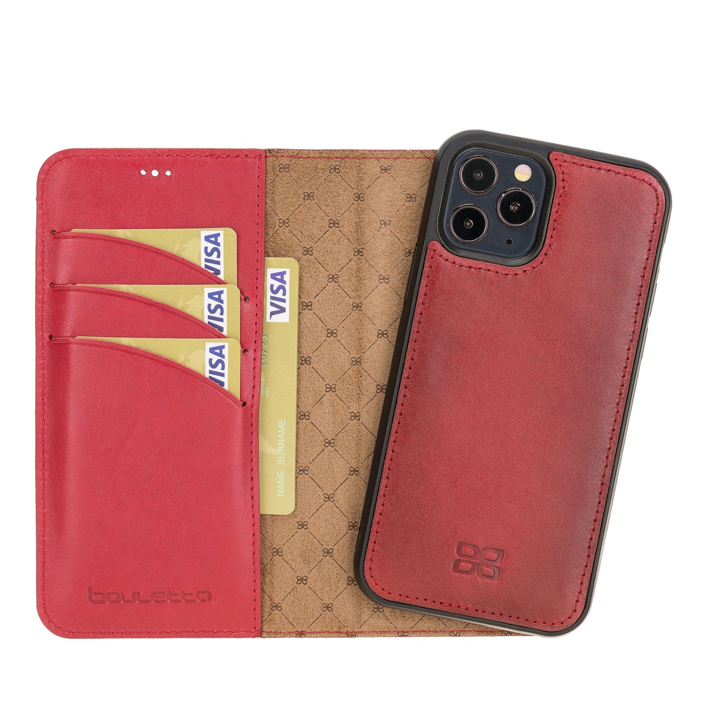 Apple iPhone 12 Series Detachable Leather Wallet Cases - MW-21