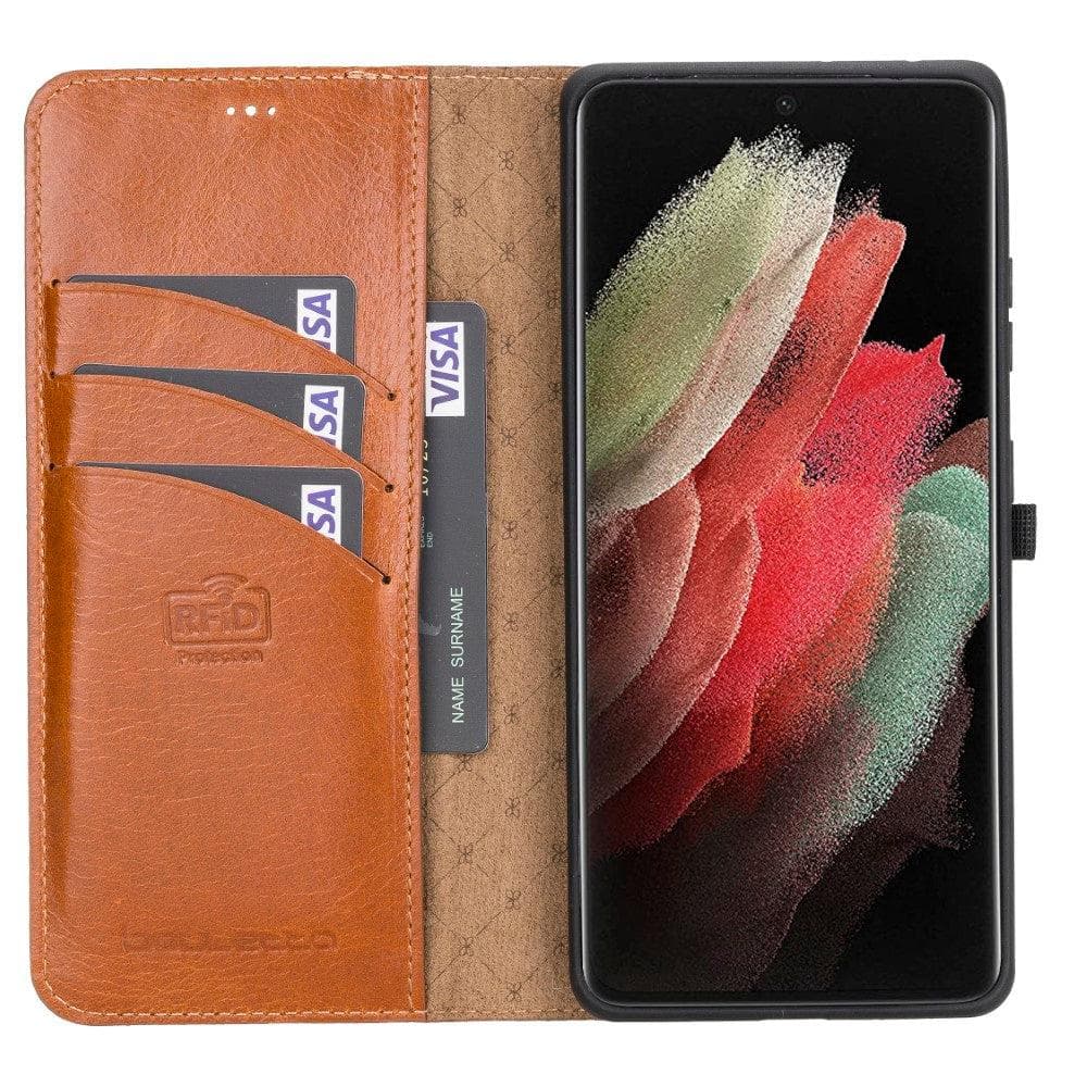 Samsung Galaxy S21 Series Detachable Leather Wallet Cases - MW-1
