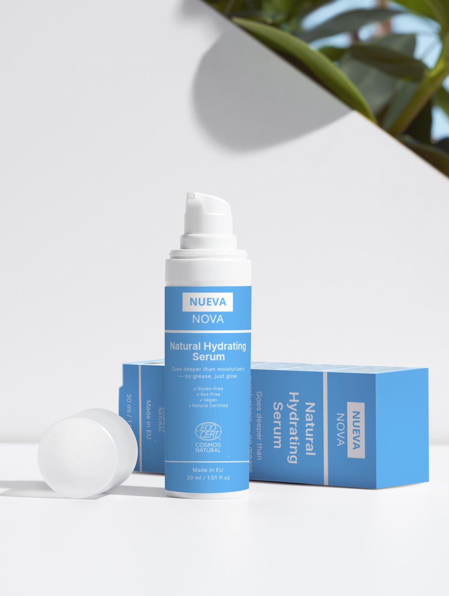 Hydraterend Serum voor Gevoelige Huid – Vegan, Natuurlijk Gecertificeerd, Parfumvrij, 30ml