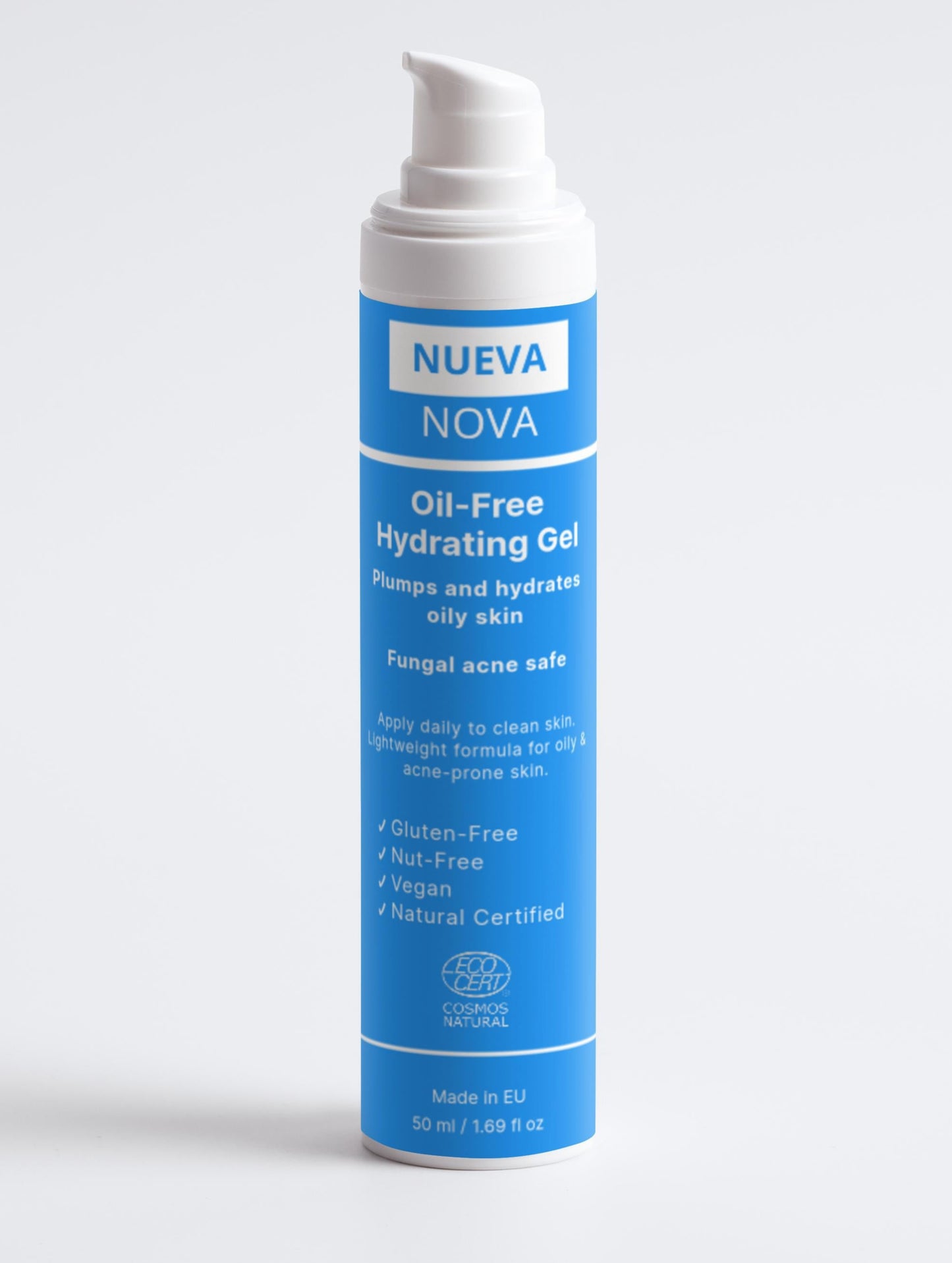 Fungal Acne Safe Hydraterende Gel Zonder Olie – Voor Vette & Acnegevoelige Huid | Vegan, 50ml