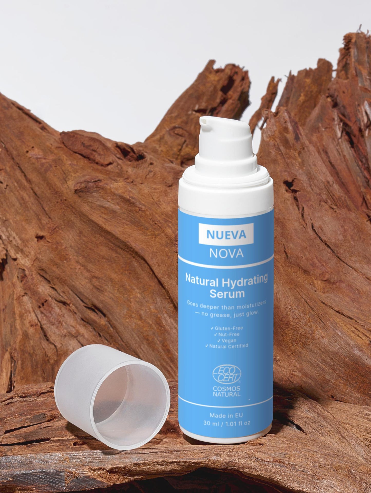 Hydraterend Serum voor Gevoelige Huid – Vegan, Natuurlijk Gecertificeerd, Parfumvrij, 30ml