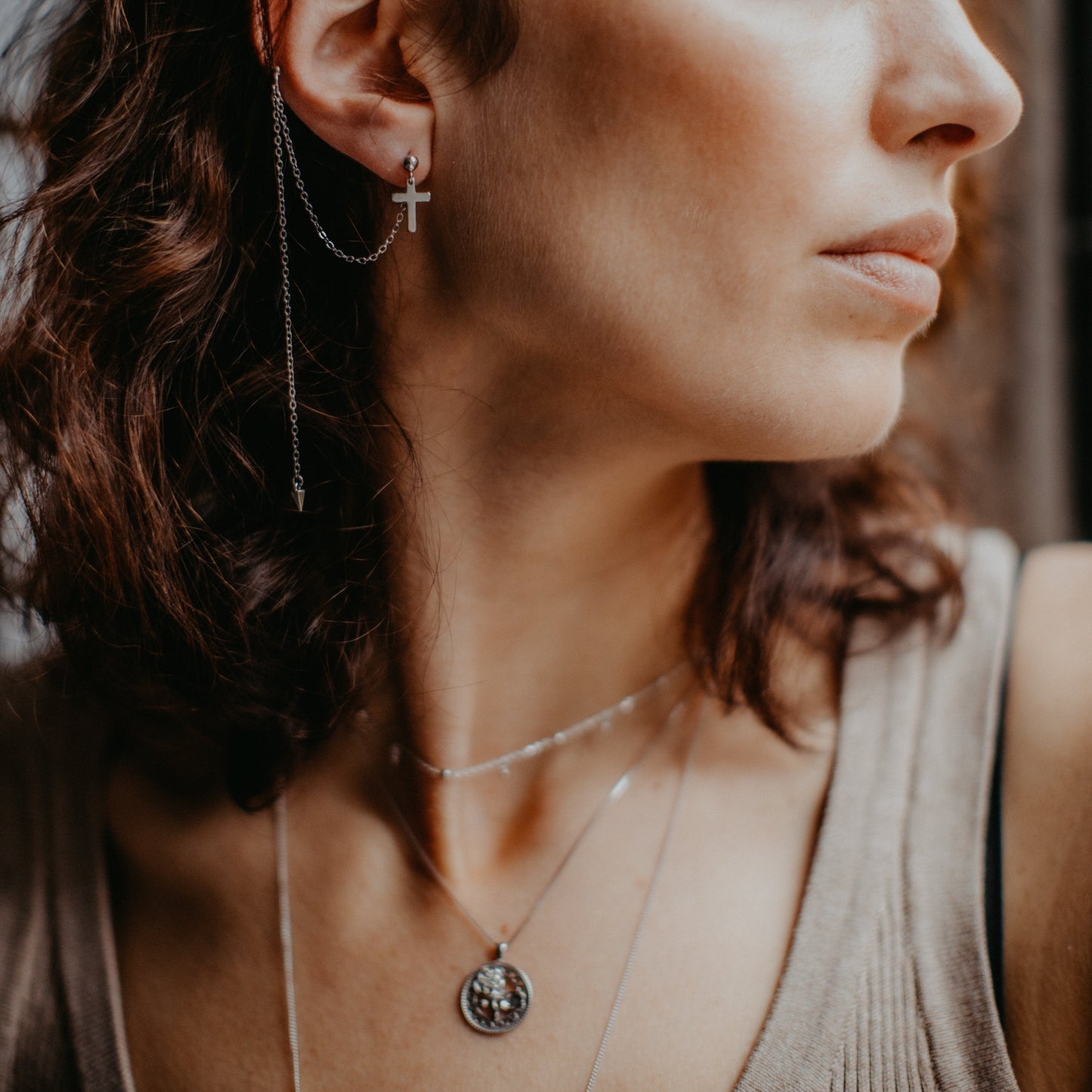 Quasta Ohrring mit Earcuff-1
