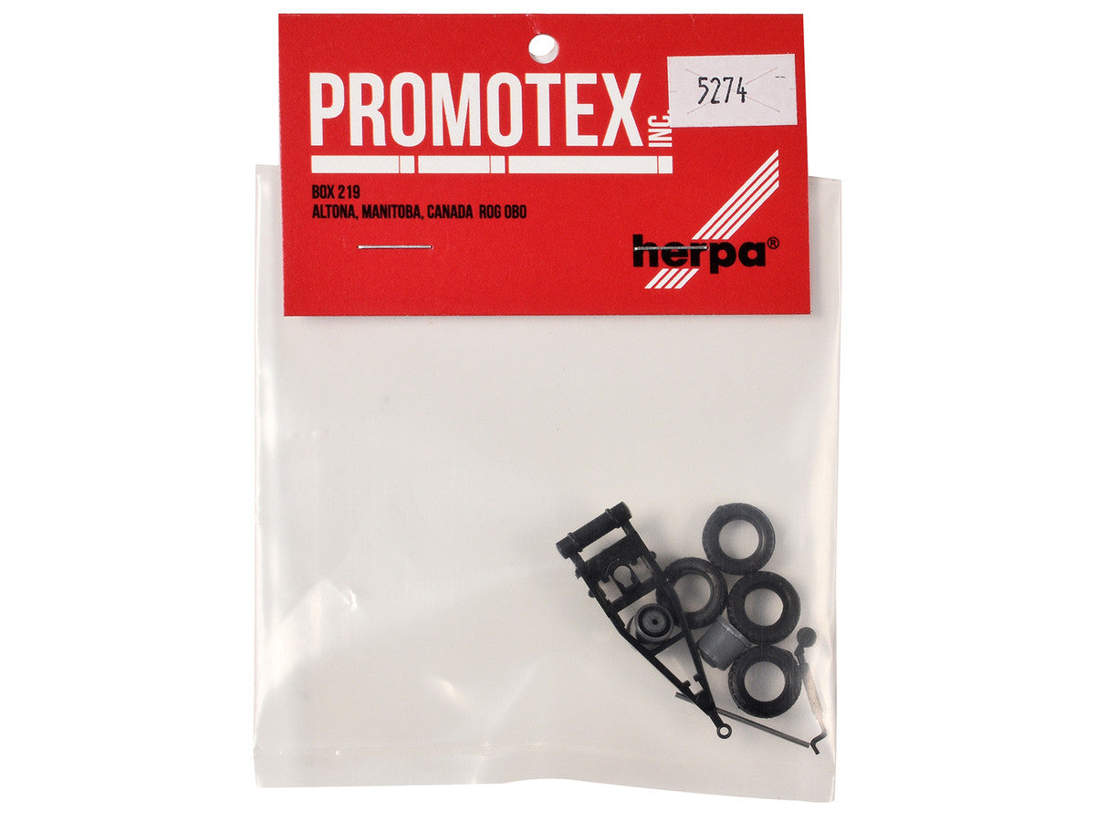 Single-Axle Converter Dolly 1/87 (HO) Plastic Model by Promotex-2