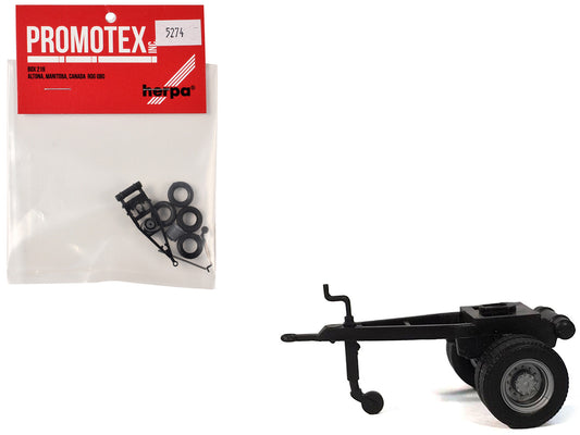 Single-Axle Converter Dolly 1/87 (HO) Plastic Model by Promotex-0