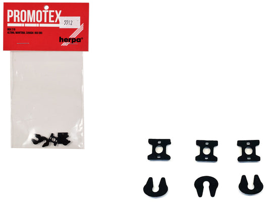 Fifth Wheel Sets (3 Sets) 1/87 (HO) Plastic Model by Promotex-0