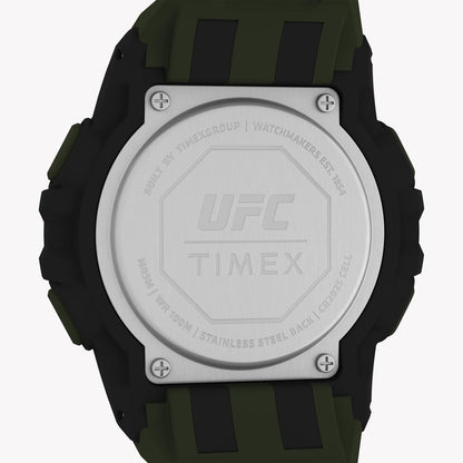 Timex Men's Black Resin Watch, Green Band | T5K836-3