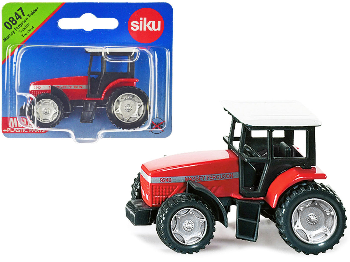 Massey Ferguson 9240 Tractor Red with White Top Diecast Model by Siku-2