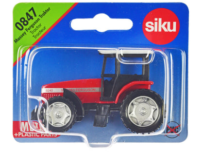 Massey Ferguson 9240 Tractor Red with White Top Diecast Model by Siku-1