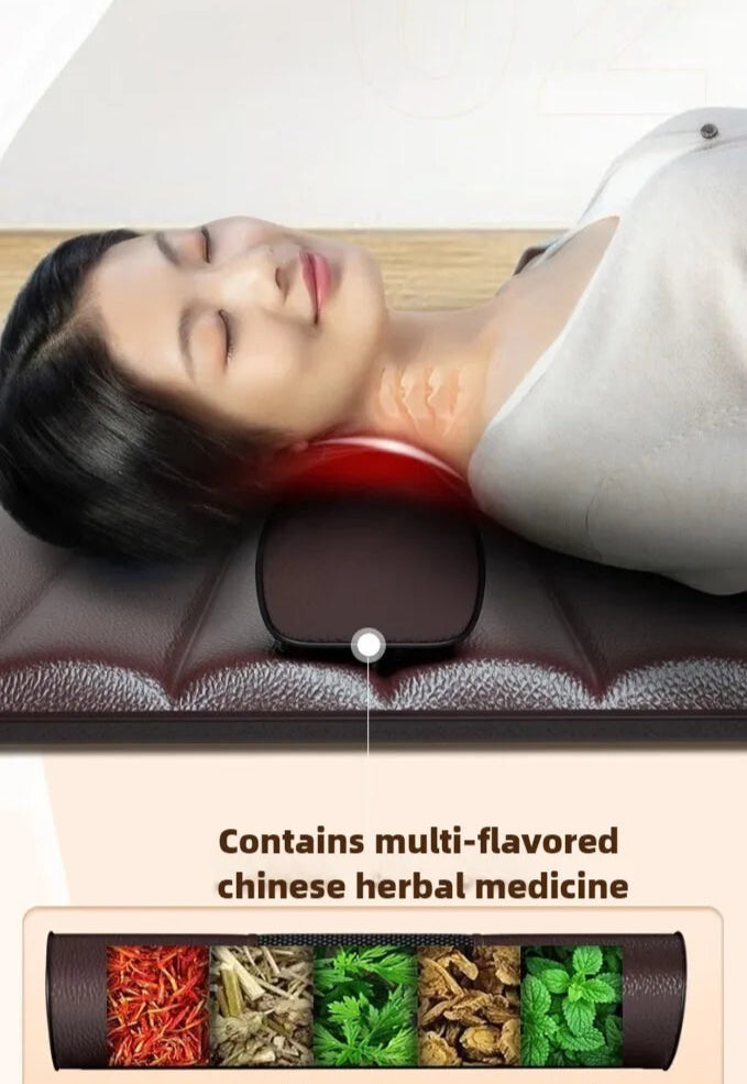 Verjong je lichaam met onze alles-in-één elektrische massage-matras - volledige verlichting voor nek, schouders, taille en rug met rustgevende warmte en knedende trillingen!