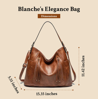 Blanche's Eleganssi | Luxe Leren Handtas