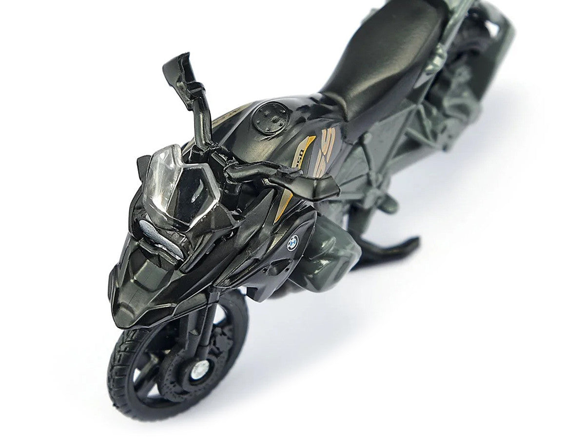 BMW R1250 GS LCI Motorcycle Black and Gray Diecast Model by Siku-2