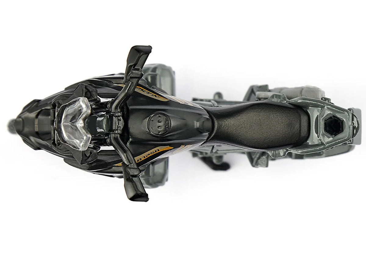 BMW R1250 GS LCI Motorcycle Black and Gray Diecast Model by Siku-1