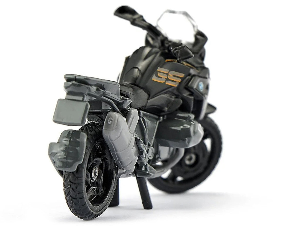 BMW R1250 GS LCI Motorcycle Black and Gray Diecast Model by Siku-3