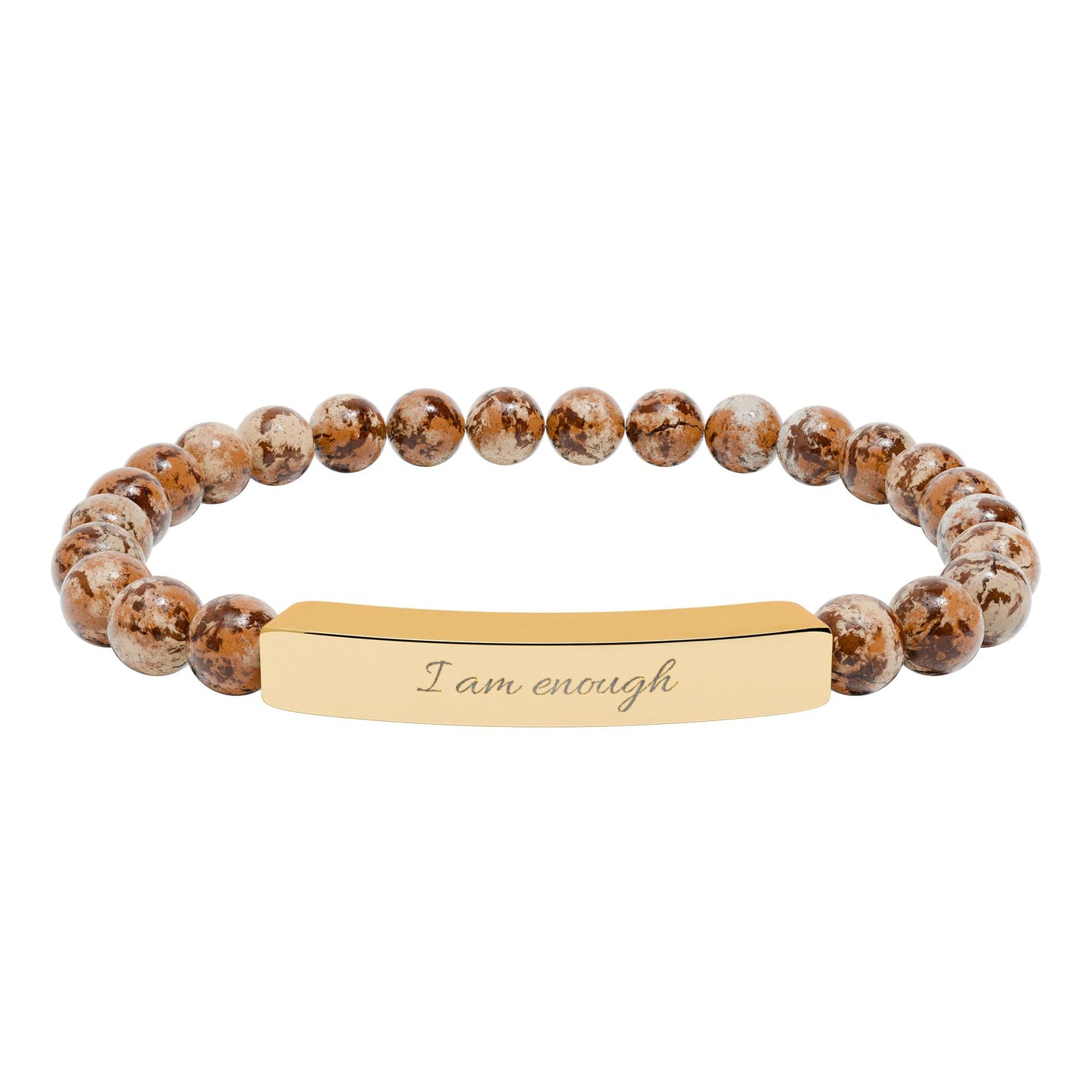 I Am Enough Bracelet – Beaded Affirmation Bracelet – Self Love Jewelry for Women – Meaningful Reminder Bracelet