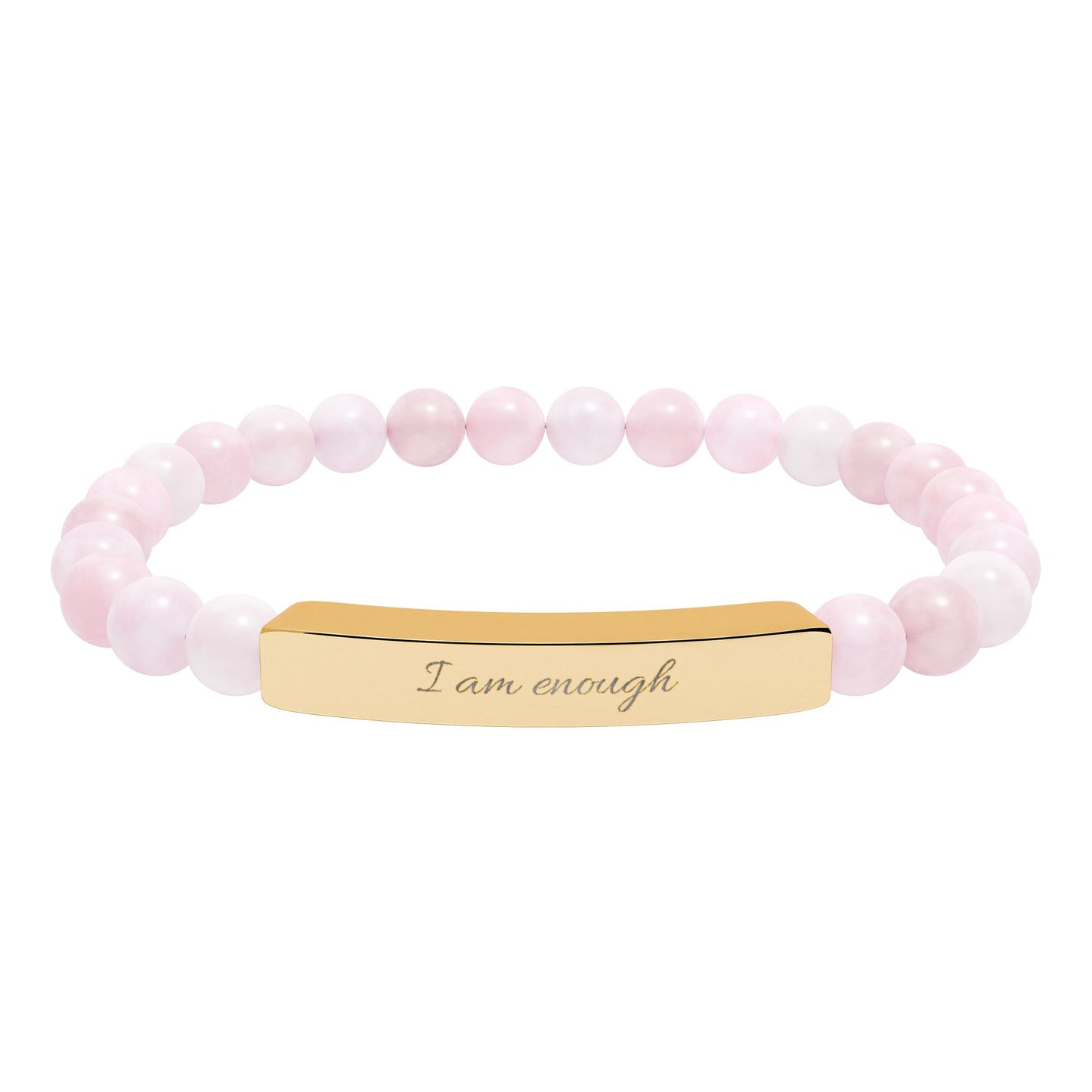 I Am Enough Bracelet – Beaded Affirmation Bracelet – Self Love Jewelry for Women – Meaningful Reminder Bracelet