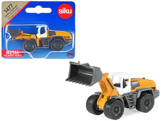 Liebherr 576 Wheel Loader Yellow with White Top Diecast Model by Siku-0