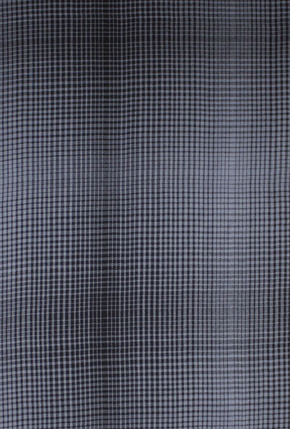 Gradient Checks Twill Weave Viscose Scarf - Grey Black-4
