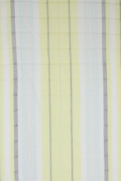 Leno Weave Stripes Cotton Scarf - Aqua Lime-3