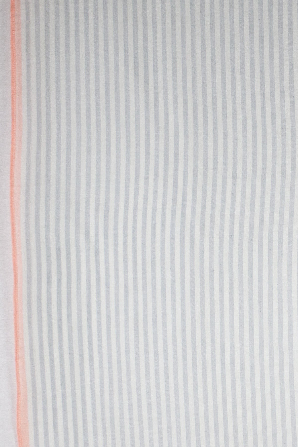 Classic Stripe with Neon Pink Border Viscose Scarf - Grey White Neon Pink-2