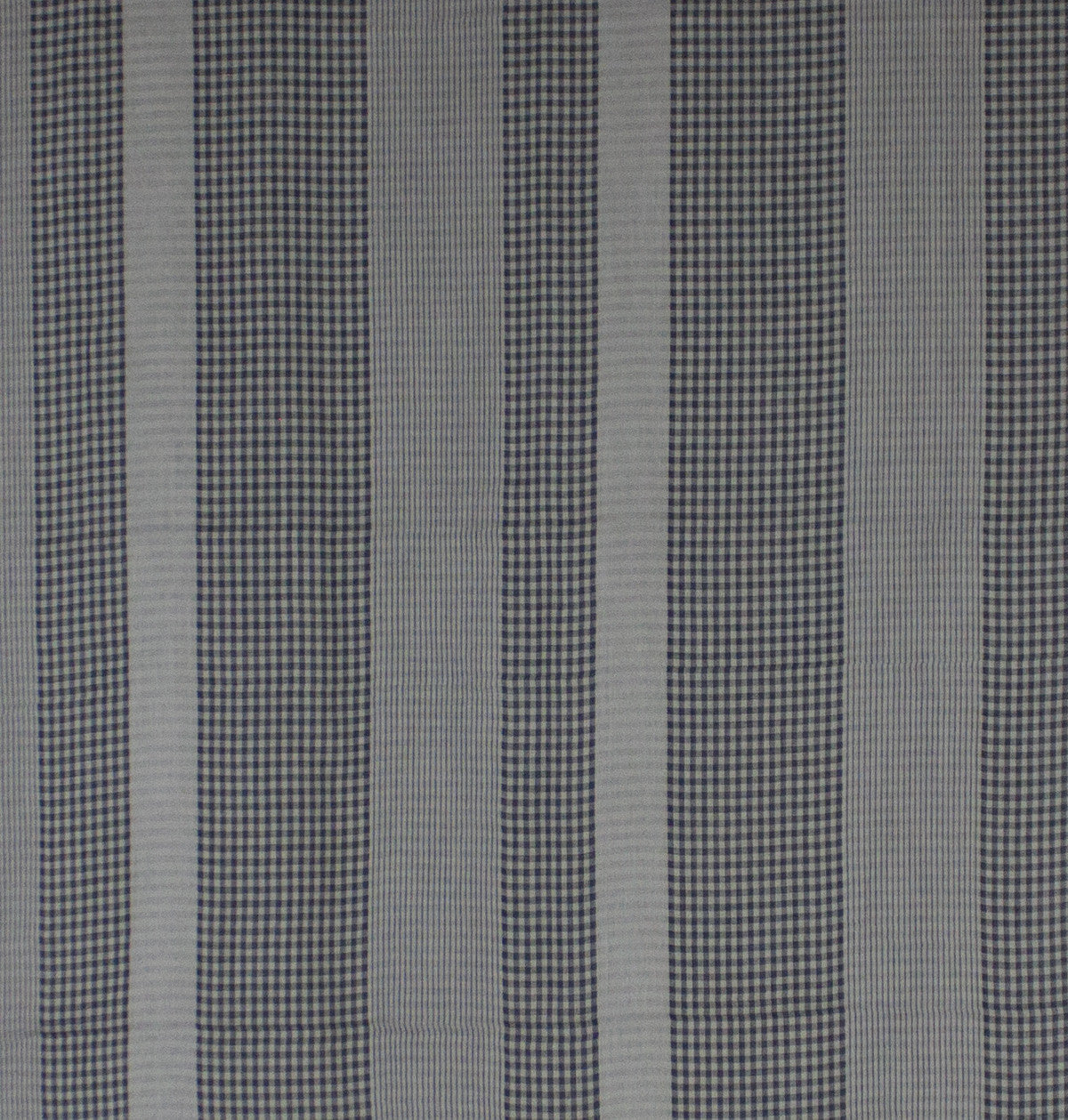 Checks and Stripes Cotton Scarf - Cement Black-3
