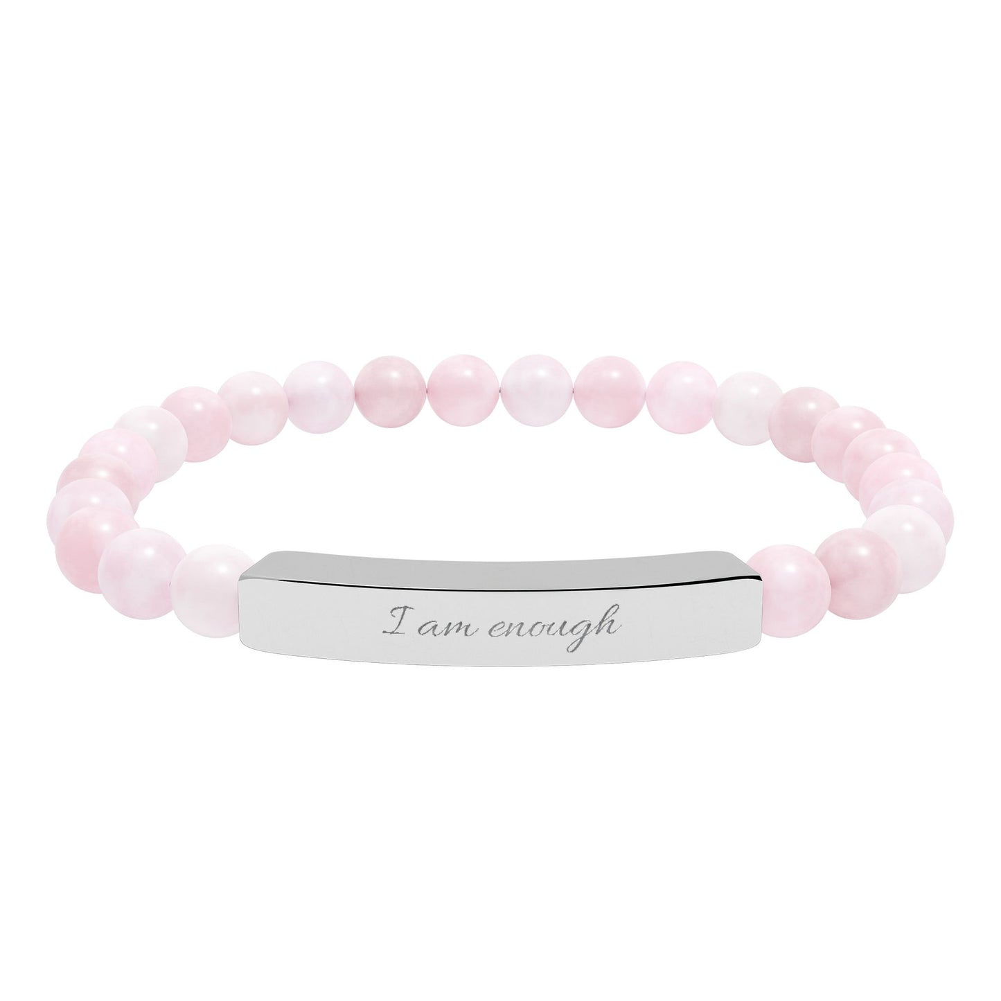 I Am Enough Bracelet – Beaded Affirmation Bracelet – Self Love Jewelry for Women – Meaningful Reminder Bracelet