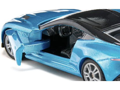 Aston Martin DBS Superleggera Blue Metallic with Black Top Diecast Model Car by Siku-2