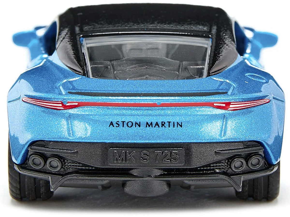 Aston Martin DBS Superleggera Blue Metallic with Black Top Diecast Model Car by Siku-3