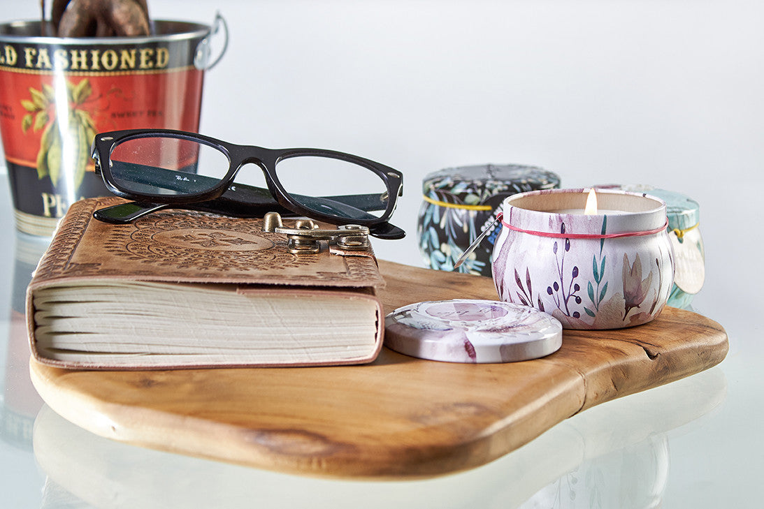 Art Tin Candle - Friendly Messages - Parma Violet