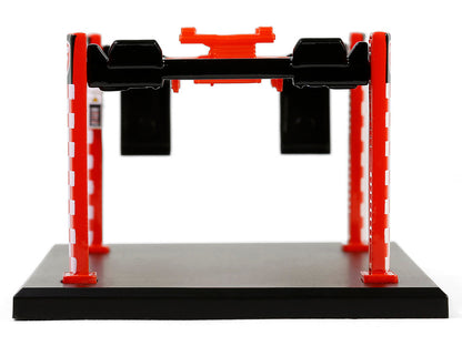 Adjustable Four-Post Lift "Firestone" Red and White "Four-Post Lifts" Series 6 1/64 Diecast Model by Greenlight-1