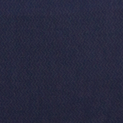 Novelty Chevron Weave Two Tone Merino Wool Scarf - Navy Grey-2