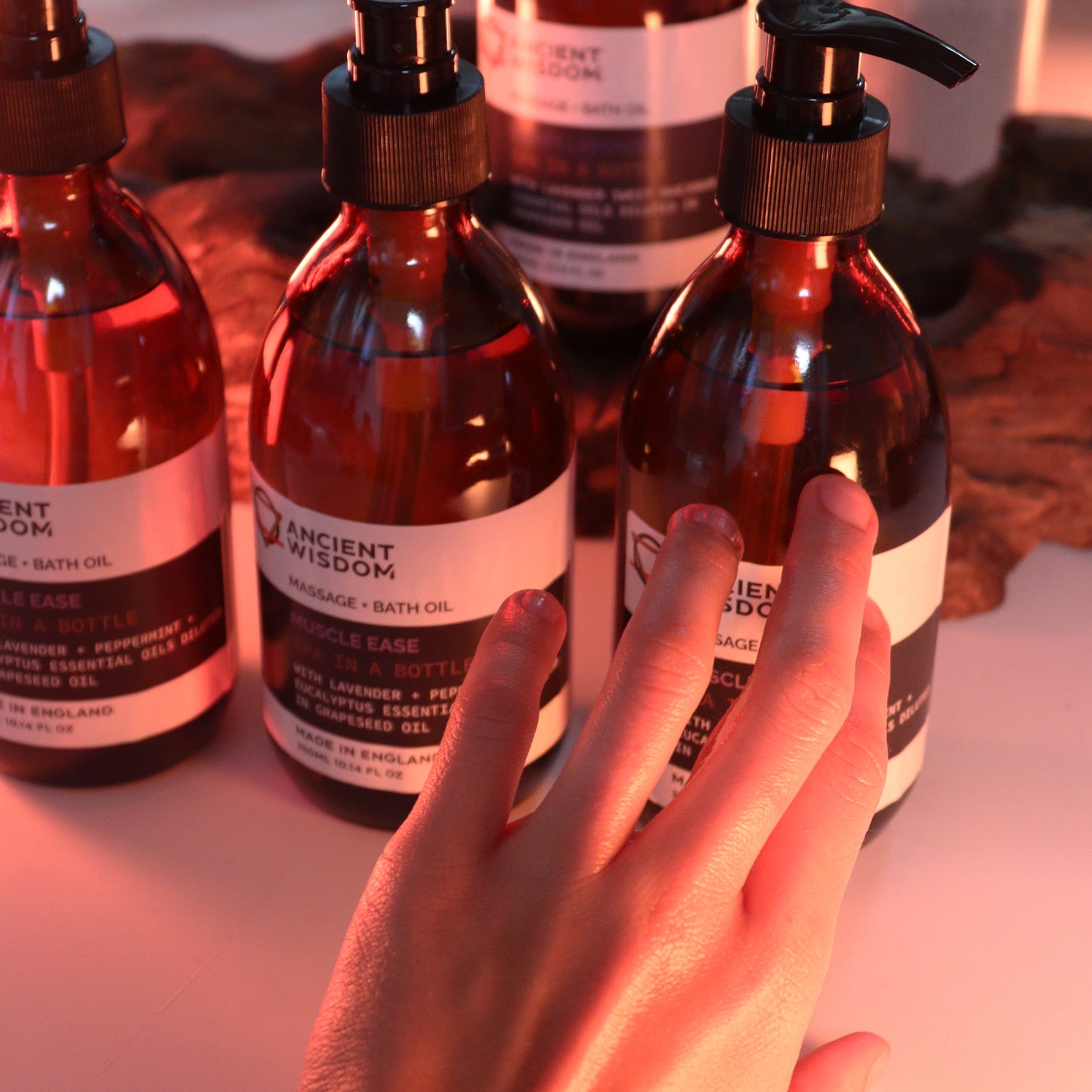 4x Aromatherapy Massage and Bath Oil - Muscle Ease 300ml