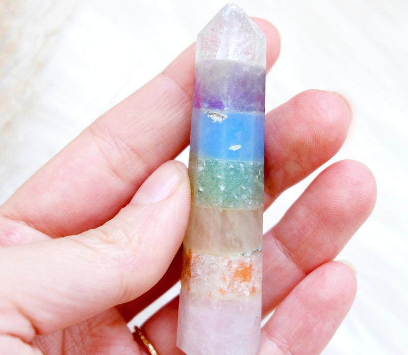 Pastel Rainbow Chakra Wand | Goddess Provisions