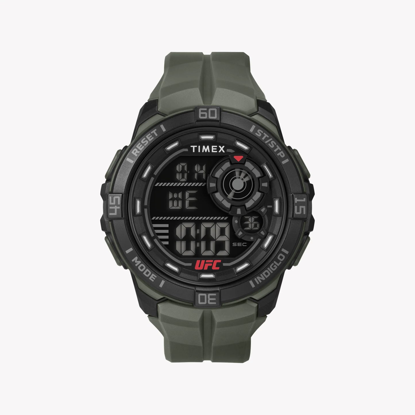 Timex Men's Black Resin Watch, Green Band | T5K836-0