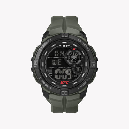 Timex Men's Black Resin Watch, Green Band | T5K836-0