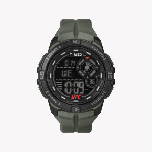 Timex Men's Black Resin Watch, Green Band | T5K836-0